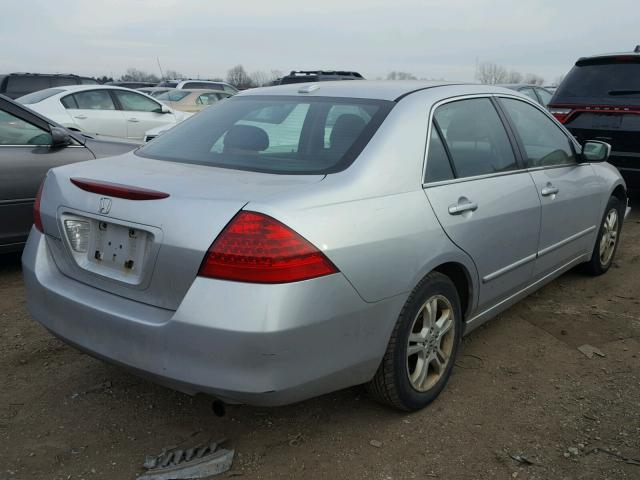 1HGCM56867A167643 - 2007 HONDA ACCORD EX SILVER photo 4