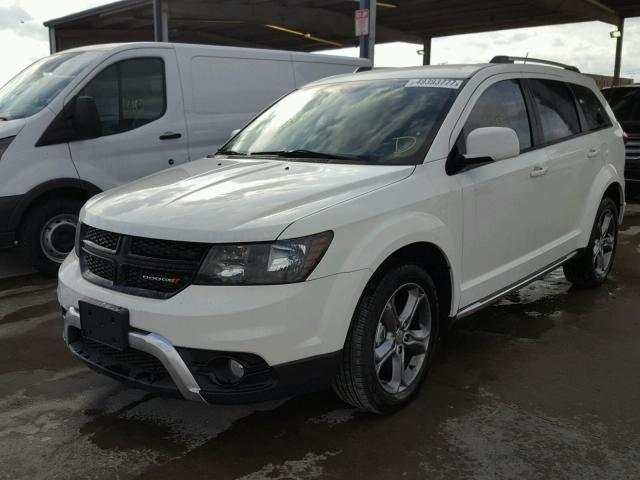 3C4PDCGB3HT676436 - 2017 DODGE JOURNEY CR WHITE photo 2