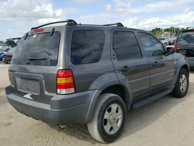 1FMYU03152KD12748 - 2002 FORD ESCAPE XLT GRAY photo 4