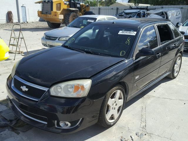 1G1ZW63106F148371 - 2006 CHEVROLET MALIBU MAX BLACK photo 2