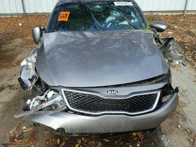 5XXGR4A60FG510905 - 2015 KIA OPTIMA SX GRAY photo 9