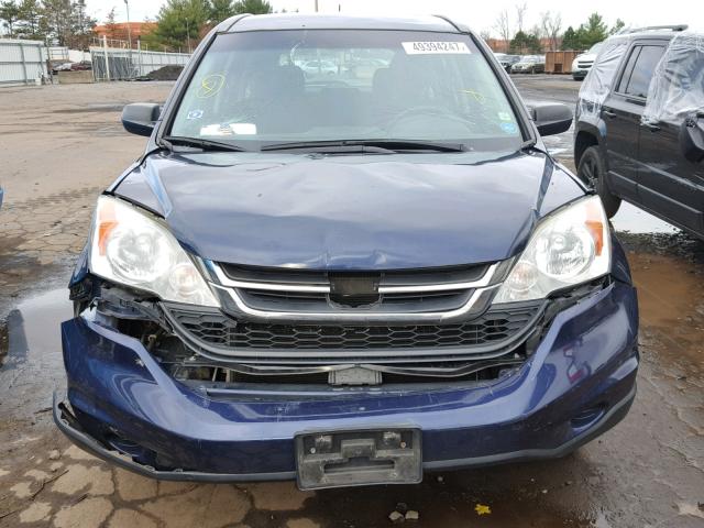 5J6RE4H36AL016891 - 2010 HONDA CR-V LX BLUE photo 9