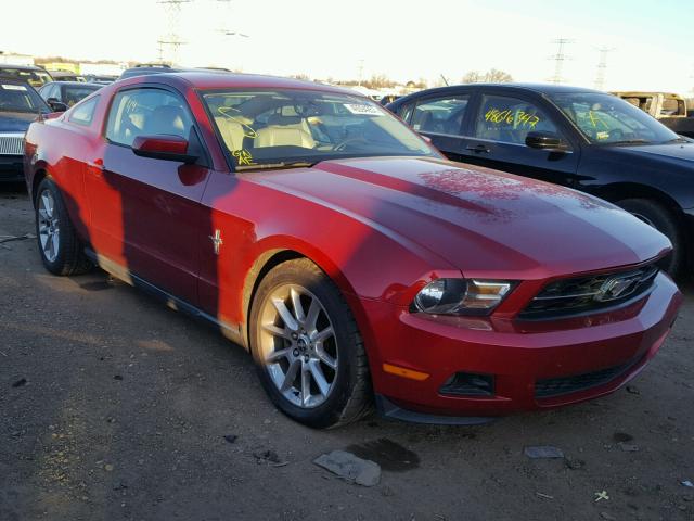 1ZVBP8AN5A5152175 - 2010 FORD MUSTANG MAROON photo 1