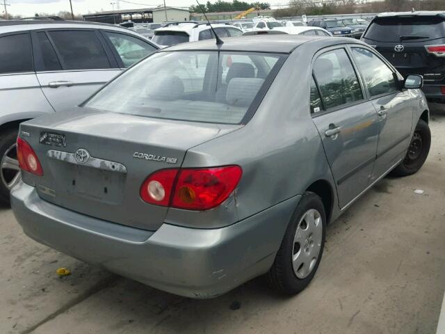 2T1BR32E23C102290 - 2003 TOYOTA COROLLA GRAY photo 4