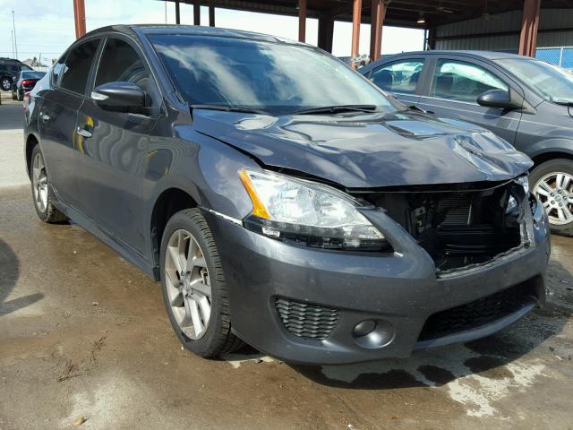 3N1AB7AP1FY363444 - 2015 NISSAN SENTRA S CHARCOAL photo 1