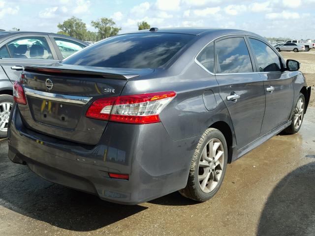 3N1AB7AP1FY363444 - 2015 NISSAN SENTRA S CHARCOAL photo 4