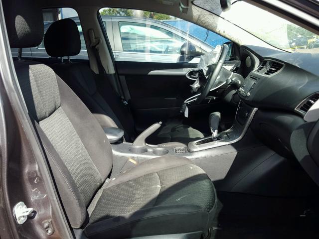 3N1AB7AP1FY363444 - 2015 NISSAN SENTRA S CHARCOAL photo 5