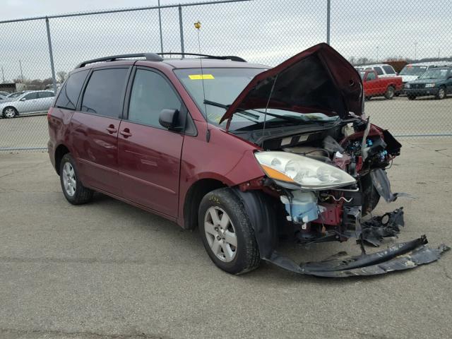 5TDZA23C36S491661 - 2006 TOYOTA SIENNA CE BURGUNDY photo 1