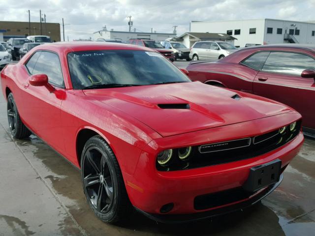 2C3CDZAG3HH651801 - 2017 DODGE CHALLENGER RED photo 1