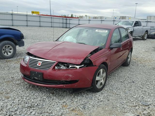 1G8AL55F57Z164804 - 2007 SATURN ION LEVEL MAROON photo 2