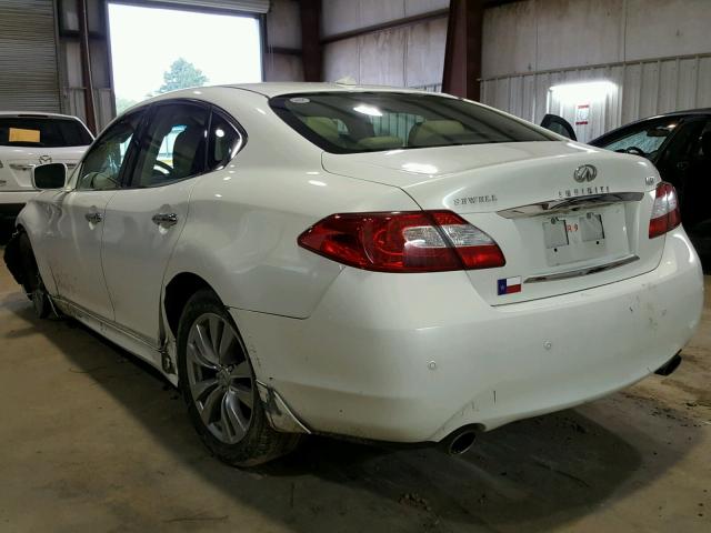 JN1BY1AP0DM511423 - 2013 INFINITI M37 WHITE photo 3