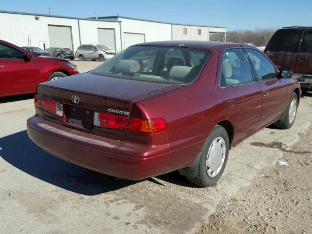 4T1BG22K01U093929 - 2001 TOYOTA CAMRY CE MAROON photo 4