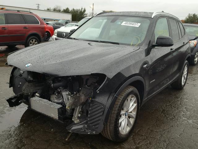 5UXWX9C31H0W66603 - 2017 BMW X3 XDRIVE2 BLACK photo 2