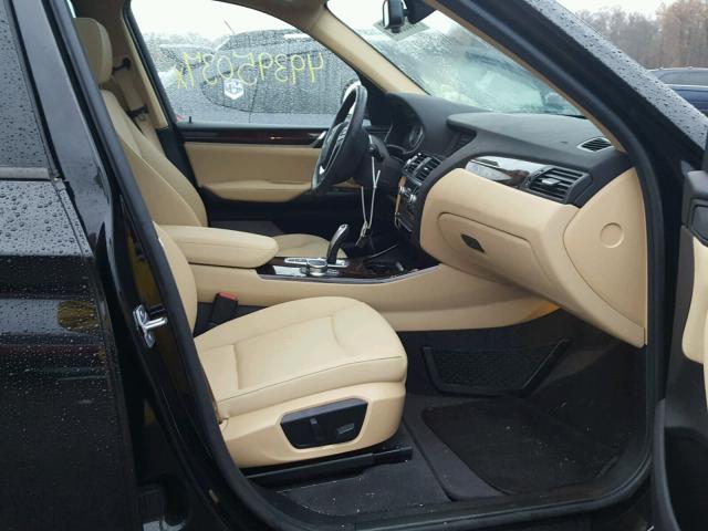 5UXWX9C31H0W66603 - 2017 BMW X3 XDRIVE2 BLACK photo 5