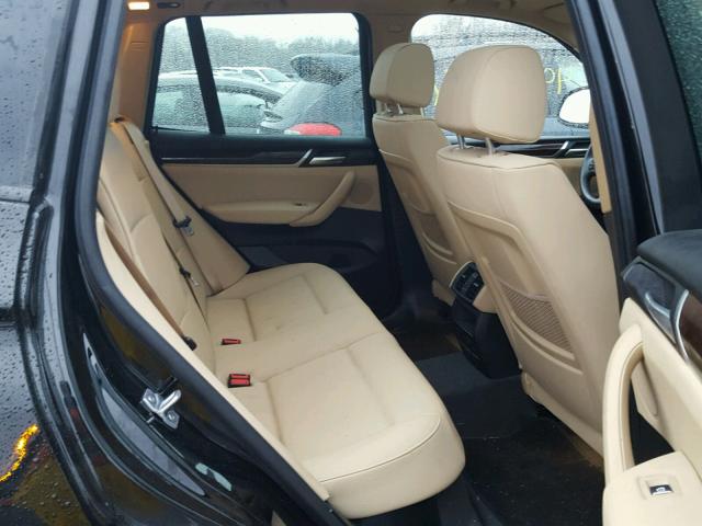 5UXWX9C31H0W66603 - 2017 BMW X3 XDRIVE2 BLACK photo 6