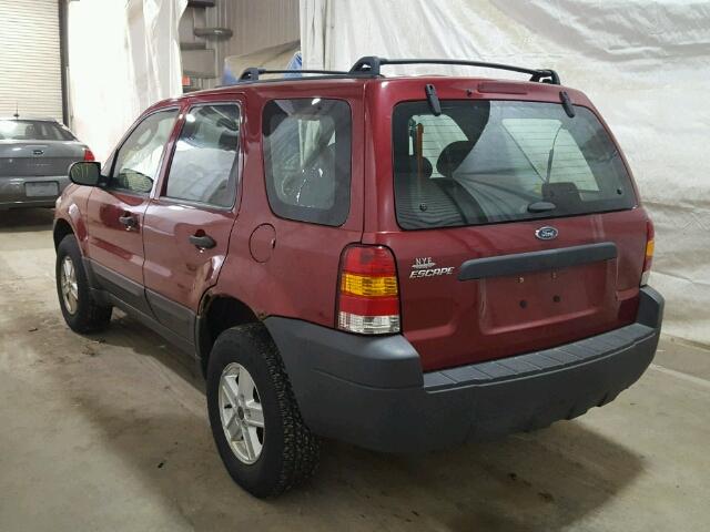 1FMYU02Z35KB28694 - 2005 FORD ESCAPE XLS RED photo 3