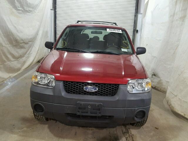 1FMYU02Z35KB28694 - 2005 FORD ESCAPE XLS RED photo 9