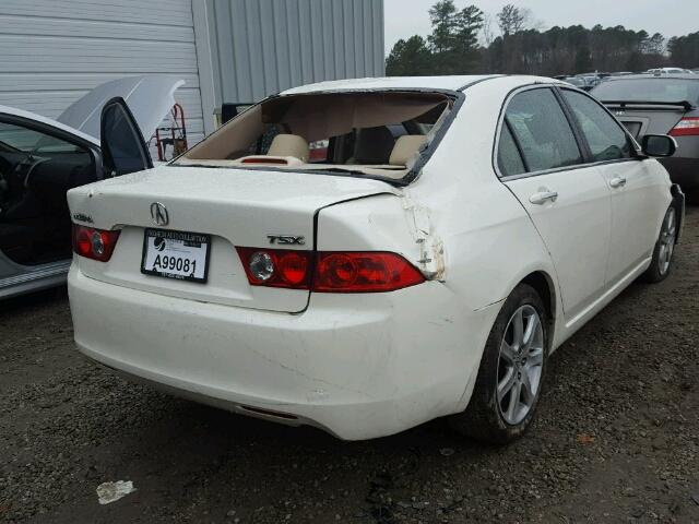 JH4CL95884C022189 - 2004 ACURA TSX WHITE photo 4