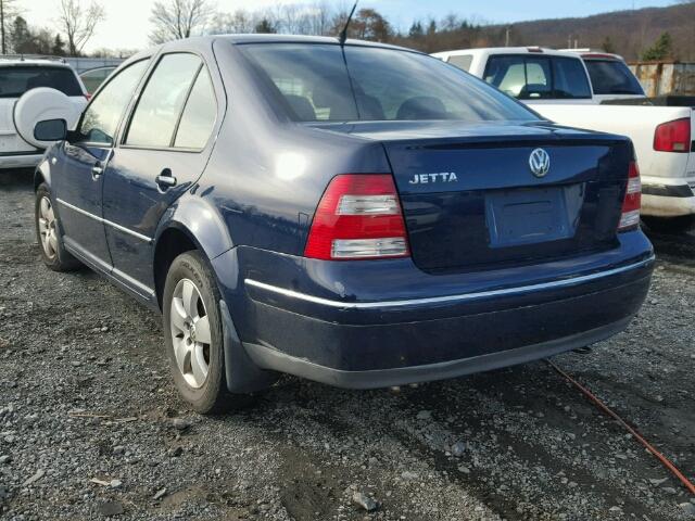 3VWSK69M94M106197 - 2004 VOLKSWAGEN JETTA GLS BLUE photo 3