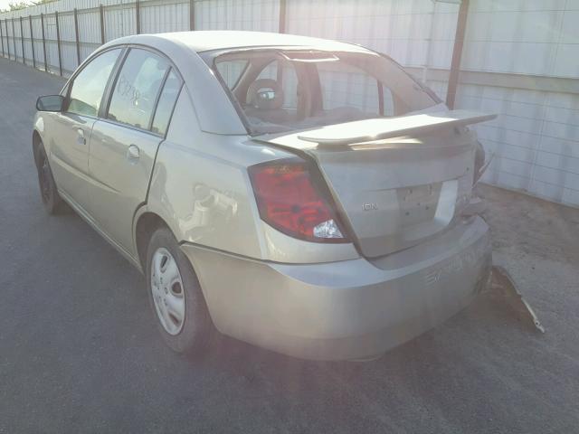 1G8AJ52F24Z209638 - 2004 SATURN ION LEVEL GOLD photo 3