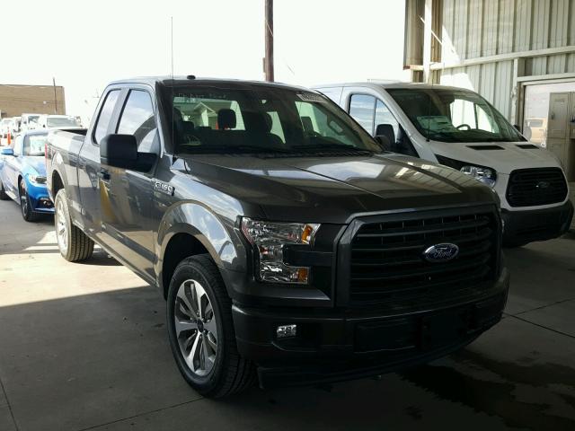 1FTEX1CF4HKE35563 - 2017 FORD F150 SUPER GRAY photo 1