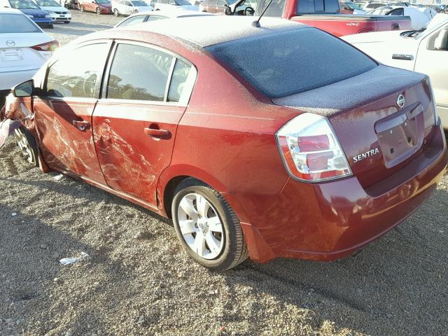 3N1AB61EX8L759302 - 2008 NISSAN SENTRA 2.0 MAROON photo 3