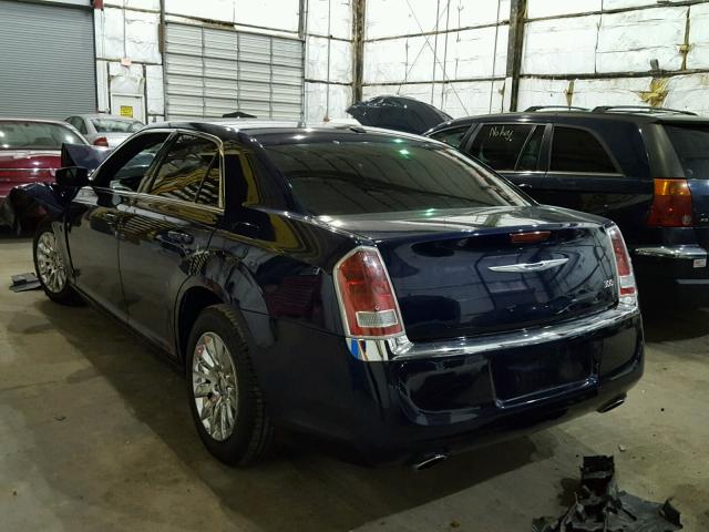 2C3CCAAG8EH378838 - 2014 CHRYSLER 300 BLUE photo 3