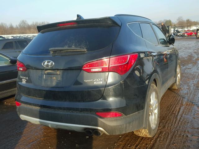 5XYZUDLA5DG105592 - 2013 HYUNDAI SANTA FE S BLACK photo 4