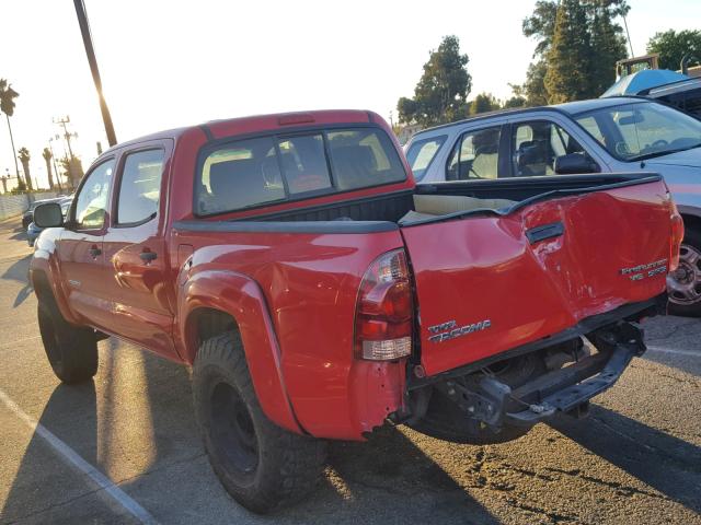3TMJU62N28M070581 - 2008 TOYOTA TACOMA DOU RED photo 3