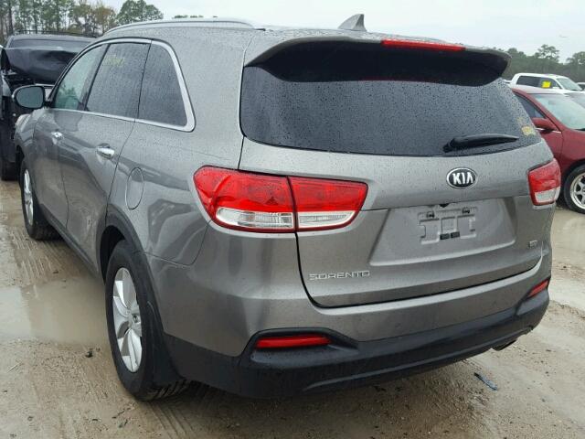 5XYPG4A33GG054018 - 2016 KIA SORENTO LX GRAY photo 3