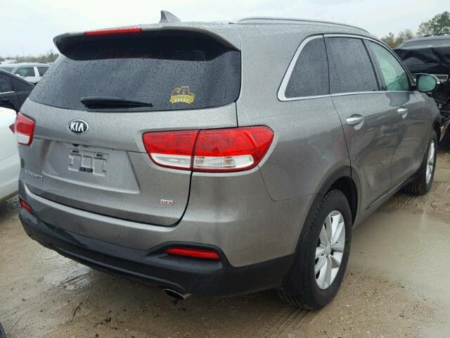 5XYPG4A33GG054018 - 2016 KIA SORENTO LX GRAY photo 4