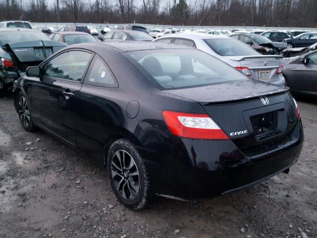 2HGFG12618H549874 - 2008 HONDA CIVIC LX BLACK photo 3