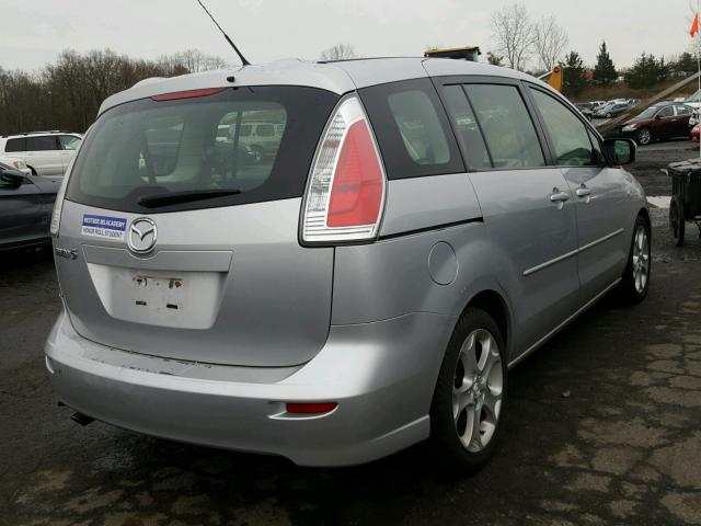 JM1CR29L590327552 - 2009 MAZDA 5 SILVER photo 4