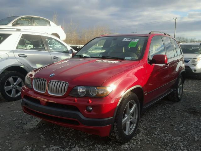 5UXFA93585LE83229 - 2005 BMW X5 4.8IS RED photo 2