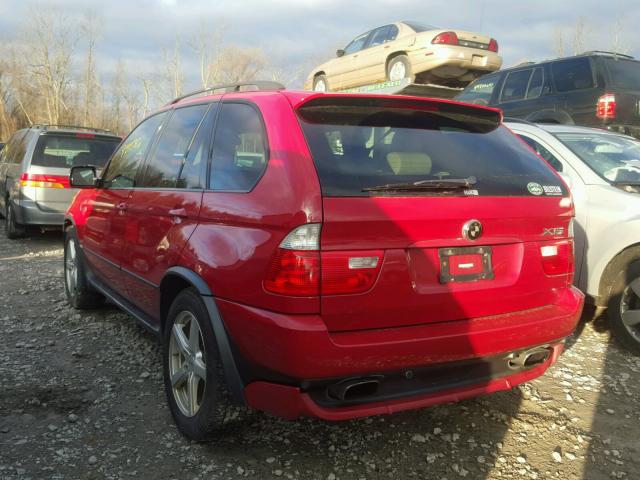 5UXFA93585LE83229 - 2005 BMW X5 4.8IS RED photo 3