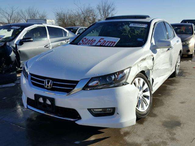 1HGCR3F86DA021454 - 2013 HONDA ACCORD EXL WHITE photo 2