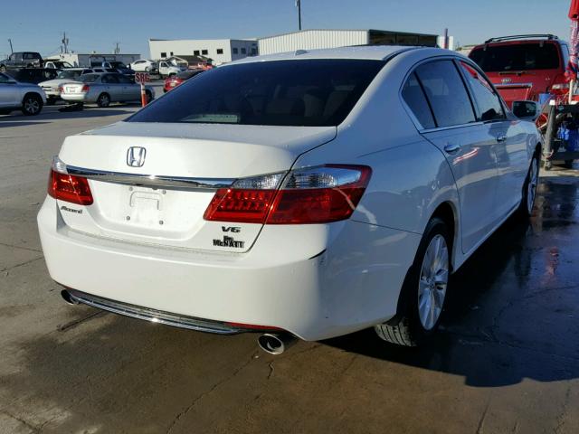 1HGCR3F86DA021454 - 2013 HONDA ACCORD EXL WHITE photo 4