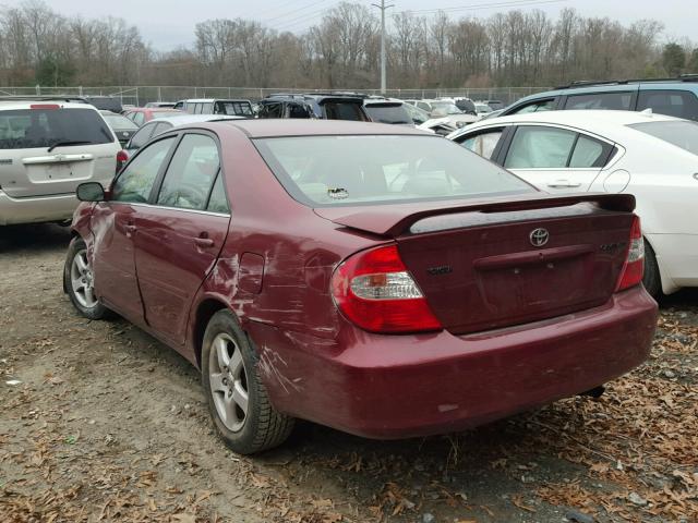 4T1BE32K34U274183 - 2004 TOYOTA CAMRY LE RED photo 3