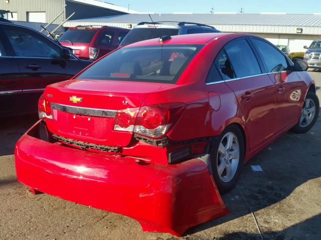 1G1PC5SB0F7189307 - 2015 CHEVROLET CRUZE LT RED photo 4