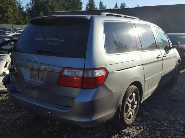 5FNRL38426B125714 - 2006 HONDA ODYSSEY EX SILVER photo 4