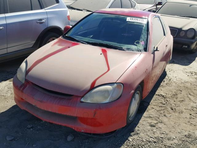 JHMZE1373YT004043 - 2000 HONDA INSIGHT RED photo 2