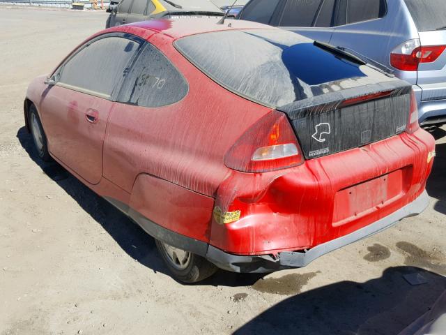 JHMZE1373YT004043 - 2000 HONDA INSIGHT RED photo 3