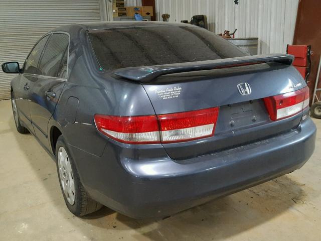 1HGCM66334A102187 - 2004 HONDA ACCORD LX BLUE photo 3