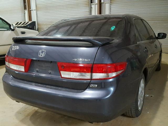 1HGCM66334A102187 - 2004 HONDA ACCORD LX BLUE photo 4