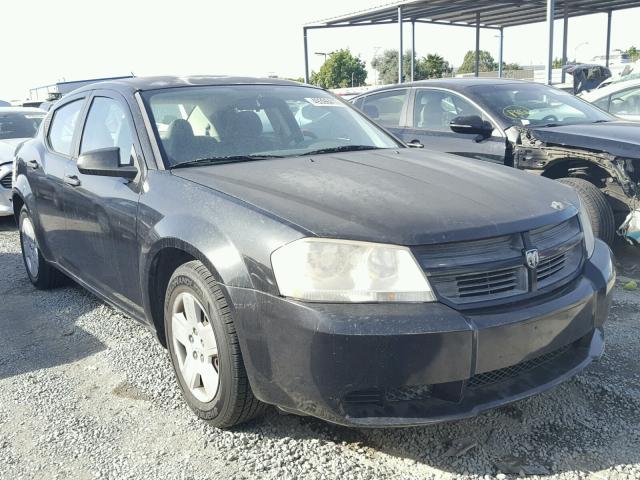 1B3LC46K48N648011 - 2008 DODGE AVENGER SE BLACK photo 1