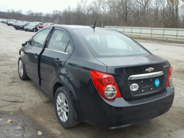 1G1JC5SG1D4125308 - 2013 CHEVROLET SONIC LT BLACK photo 3