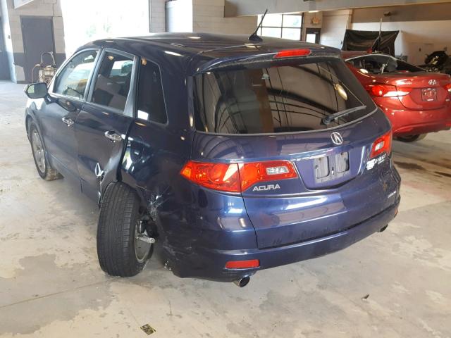 5J8TB18248A008158 - 2008 ACURA RDX BLUE photo 3