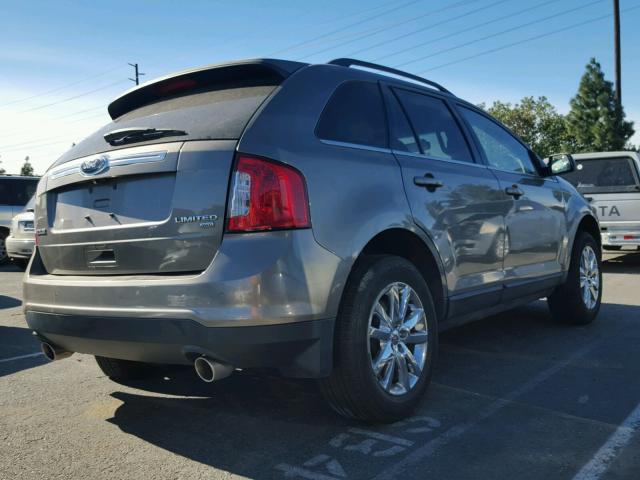 2FMDK4KC6DBA64652 - 2013 FORD EDGE LIMIT BROWN photo 4