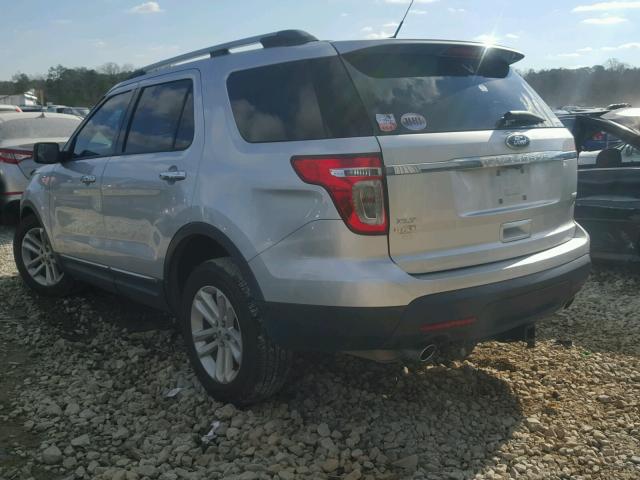 1FM5K8D89DGA99151 - 2013 FORD EXPLORER X SILVER photo 3