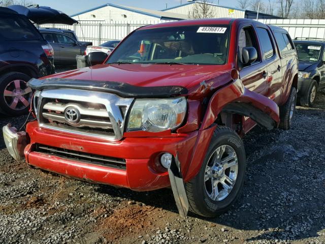 3TMMU52N59M013557 - 2009 TOYOTA TACOMA DOU RED photo 2